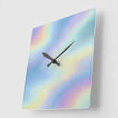 Pastel Sky Drift Vierkante Klok (Hoek)