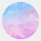 Pastel Sky Galaxy Sticker (Voorkant)