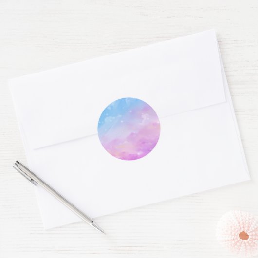 Pastel Sky Galaxy Sticker (Envelop)