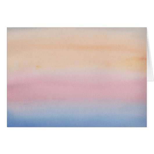 Pastel Sky Impressionistische Waterverf (Voorkant Horizontaal)