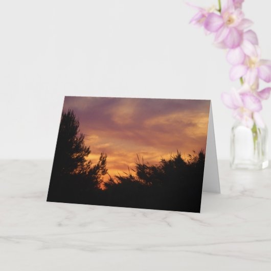 Pastel Sky Landscape Kaart (Orchidee)
