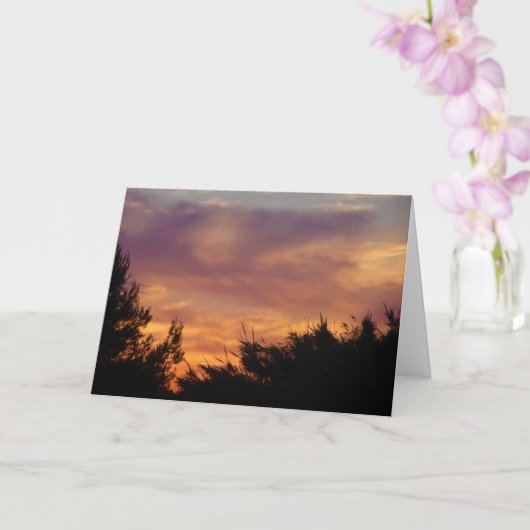 Pastel Sky Landschap Kaart (Orchidee)