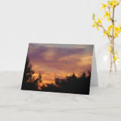 Pastel Sky Landschap Kaart (Gele Bloem)