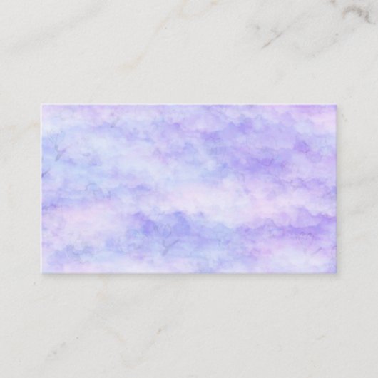 Pastel Sky Lavender, Blue and Pink Visitekaartje (Voorkant)