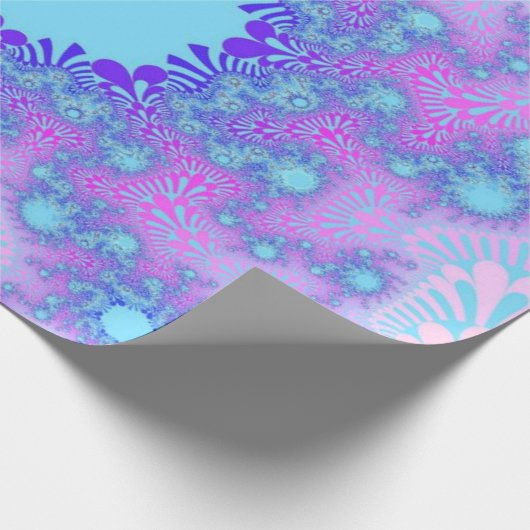 Pastel Sky Sunburst Cadeaupapier (Hoek)