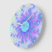 Pastel Sky Sunburst Grote Klok (Hoek)