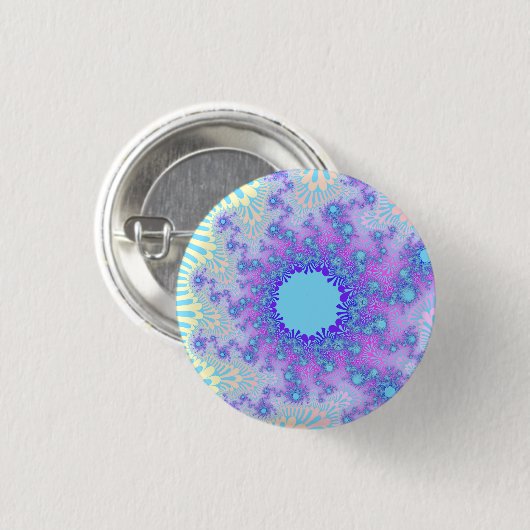Pastel Sky Sunburst Ronde Button 3,2 Cm (Voorkant /achterkant)