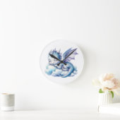 Pastel slapende draak ronde klok (Huis)