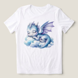 Pastel slapende draak Tri-Blend shirt