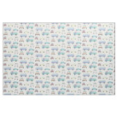 Pastel Slug Bug en bus auto Stof (Fat Quarter)