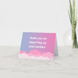 Pastel Small Business Thank You Card | Cute Packag Bedankkaart