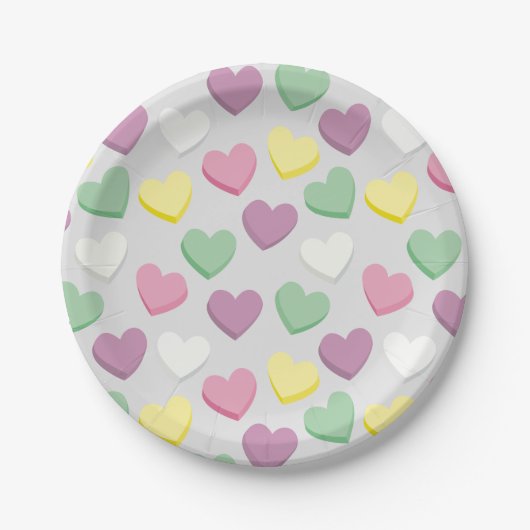 Pastel Snoep Conversation Hearts Paper Bord (Voorkant)