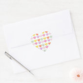 Pastel Snoep Harten Valentijnsdag gesprek Hart Sticker (Envelop)