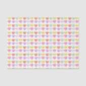 Pastel Snoep Heart Hearts Valentijnsdag Love Tissuepapier (Voorkant)