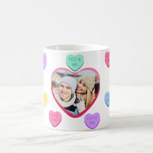 Pastel Snoep Hearts Foto Mok