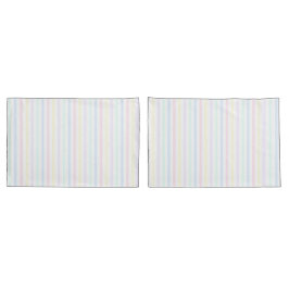 Pastel Snoep Stripe Nostalgic 1970's Paar van Kussensloop