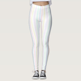 Pastel Snoep Stripe Rainbow Leggings