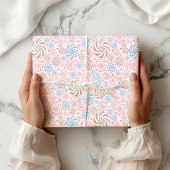Pastel snoep Vakantie inpakken Papieren Bladen Inpakpapier Vel