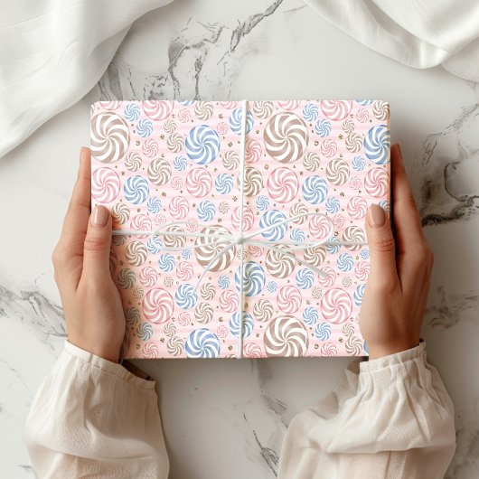 Pastel snoep Vakantie inpakken Papieren Bladen Inpakpapier Vel