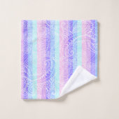 Pastel Snoep wervelingen | Gestreept zacht fantasi Bad Handdoek (Wasdoekje)