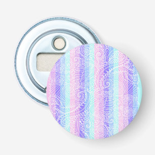 Pastel Snoep wervelingen Gestreept zacht fantasi Button Flesopener