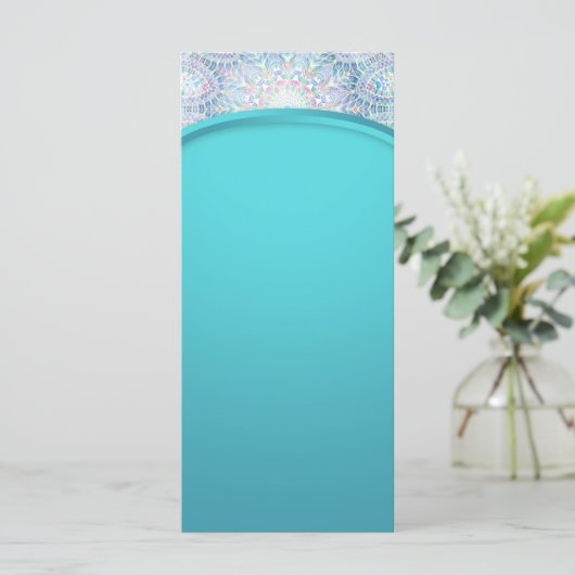 Pastel Snowflake Mandala (Staand voorkant)