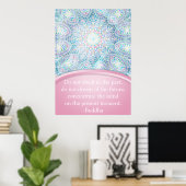 Pastel Snowflake Mandala Poster (Thuiskantoor)