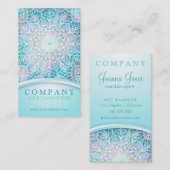 Pastel Snowflake Mandala Visitekaartje (Voorkant / Achterkant)