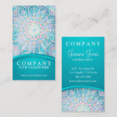 Pastel Snowflake Mandala Visitekaartje (Voorkant / Achterkant)