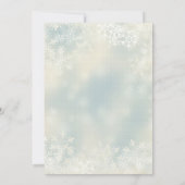 Pastel Snowflakes Foto Feestdagen Kaart (Achterkant)