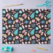 Pastel Snowflakes Kerstbomen Snoep Kerst Tissuepapier (Craft)