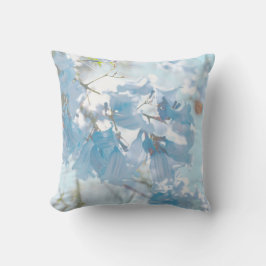 Pastel Soft Blue Jacaranda Tree Flowers Blossom Kussen