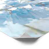 Pastel Soft Blue Jacaranda Tree Flowers Blossom Poster (Hoek)