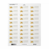 Pastel Soft Floral Pumpkin Thanksgiving Adres Etiket (Full Sheet)