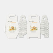 Pastel Soft Waterverf Floral Pumpkin Thanksgiving Bedankdoosjes (Uitgevouwen)