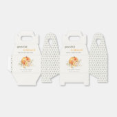 Pastel Soft Waterverf Floral Pumpkin Thanksgiving Bedankdoosjes (Uitgevouwen)