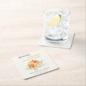 Pastel Soft Waterverf Floral Pumpkin Thanksgiving Kartonnen Onderzetters (Insitu)