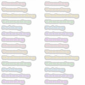 Pastel Sorbet Dagen van de Week Stickerblad Sticker (Voorkant)