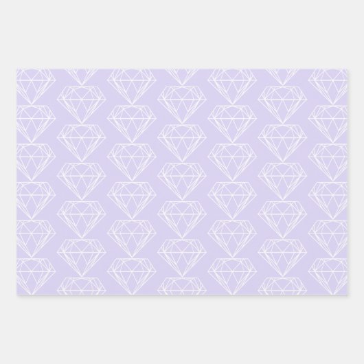 Pastel Sorbet Shades Diamond Pink Green Blue Inpakpapier Vel (Voorkant 3)