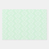 Pastel Sorbet Shades Diamond Pink Green Blue Inpakpapier Vel (Voorkant 2)