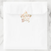 Pastel "Sparkle and Shine" pastel bokeh aangepast Ster Sticker (Tas)