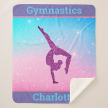 Pastel Sparkle Gymnastiek Sherpa Deken