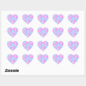 Pastel Sparkle Star Heart Sticker (Vel)