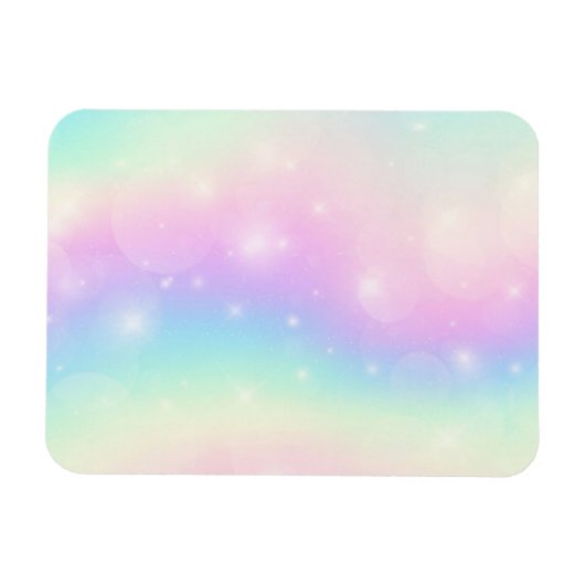 Pastel Sparkles Magnet Magneet (Horizontaal)