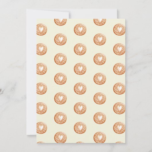 Pastel Speelse Kerst Cookie Exchange Party Kaart (Achterkant)