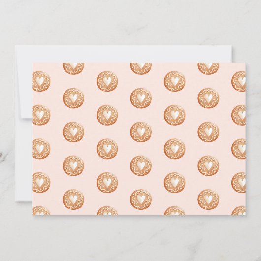 Pastel Speelse Kerst Cookie Exchange Party Kaart (Achterkant)