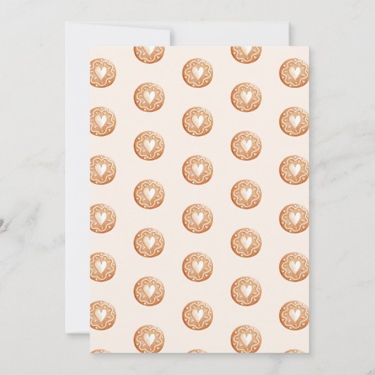 Pastel Speelse Kerst Cookie Exchange Party Kaart (Achterkant)