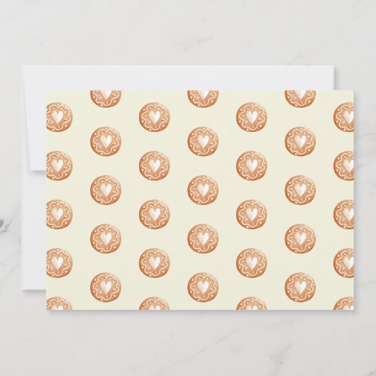 Pastel Speelse Kerst Cookie Exchange Party Kaart (Achterkant)