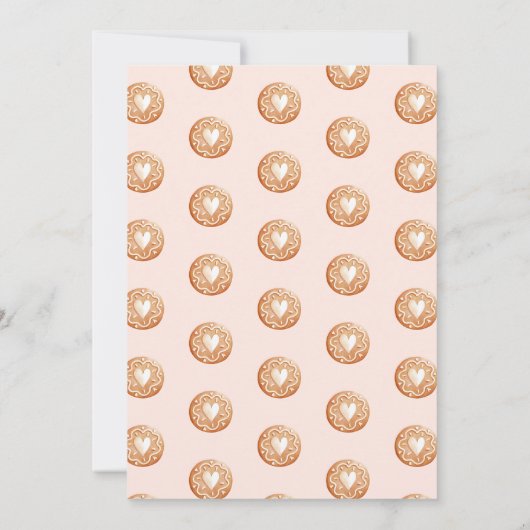 Pastel Speelse Kerst Cookie Exchange Party Kaart (Achterkant)