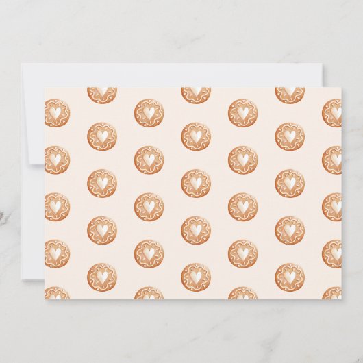 Pastel Speelse Kerst Cookie Exchange Party Kaart (Achterkant)